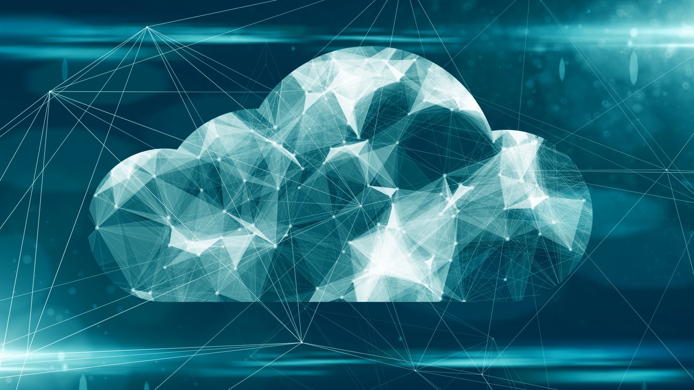 illustration-of-prism-styled-cloud-icon-in-shades-of-blue